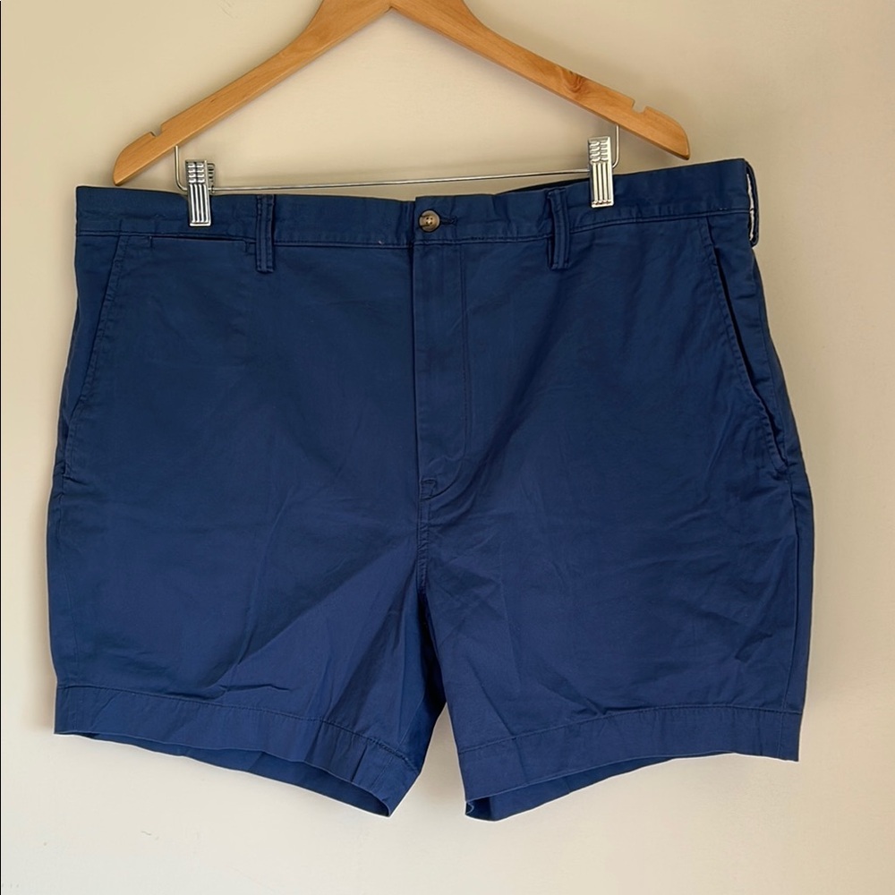 Ralph Lauren Blue Flat Front Shorts